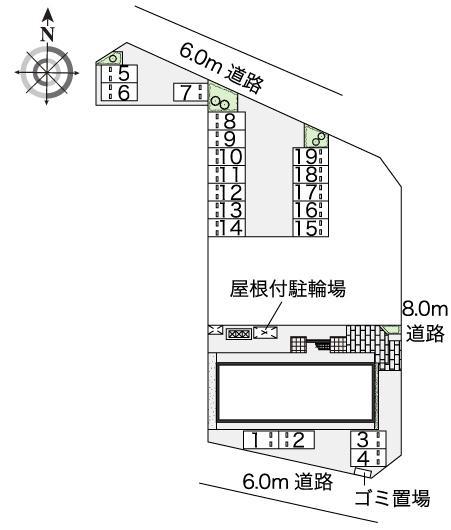 サワ(39505)　敷地外駐車場の駐車配置図