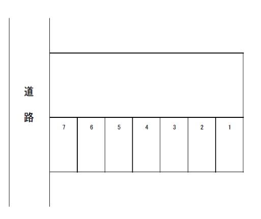 鯨井パーキングの駐車配置図