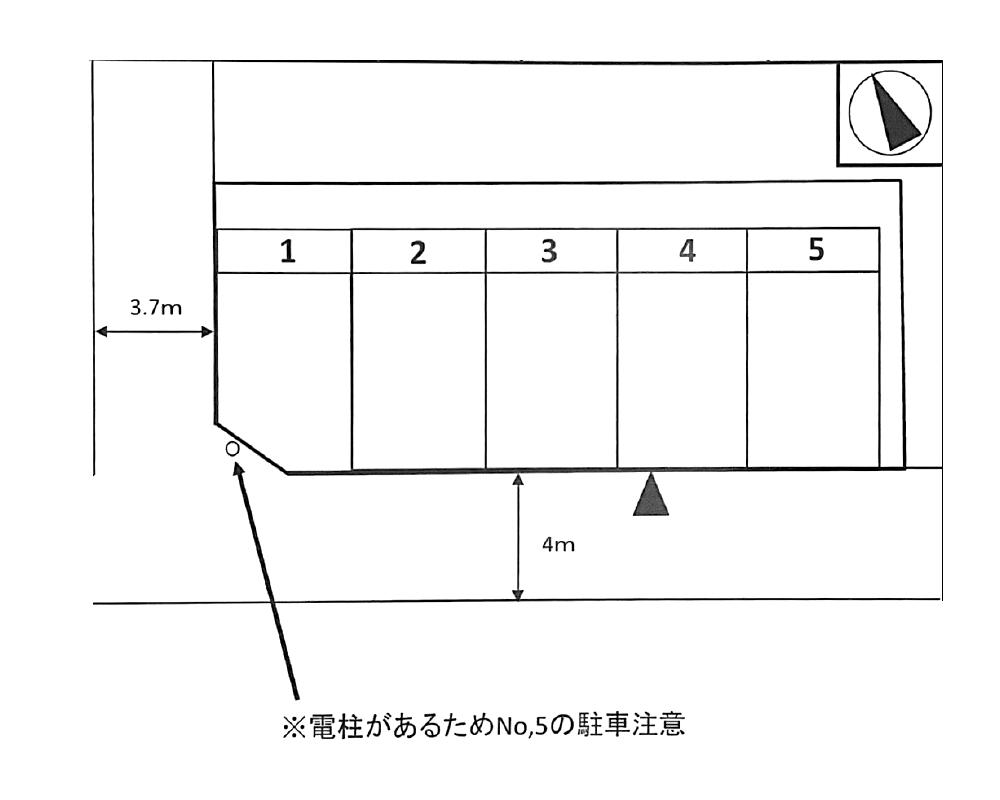 中央７－９Ｐの駐車配置図