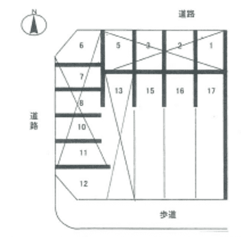 松本Ｎパーキングの駐車配置図