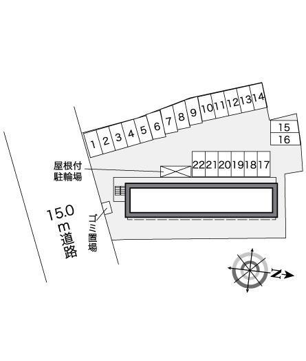 クエスト　Ｋ(38860)の駐車配置図