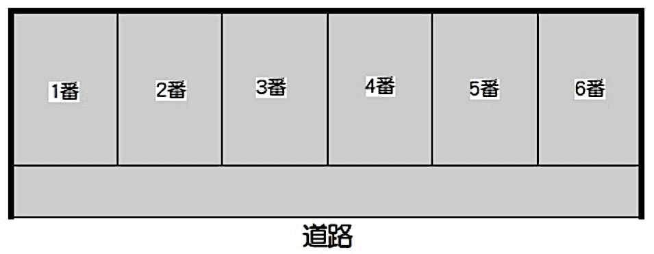 石神駐車場の駐車配置図