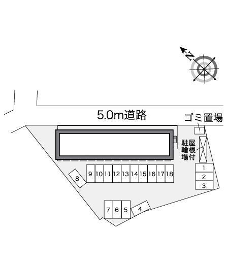 ｒｏｃｈｅ２４０(26108)の駐車配置図