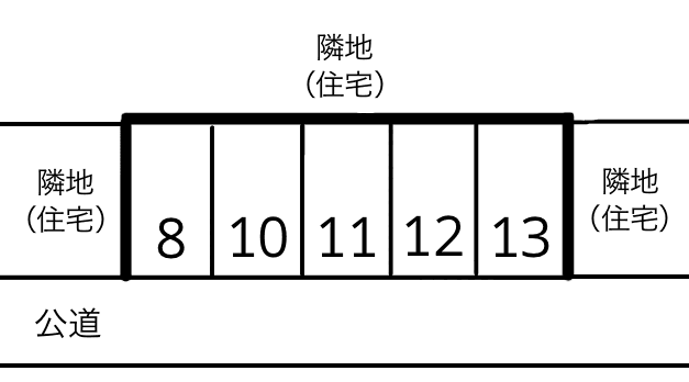 ジュピターの駐車配置図