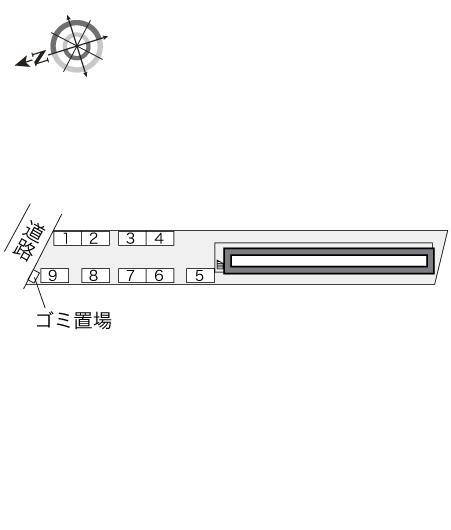 ＡＶＡＮＺＡＲＥ　Ｋ(23696)の駐車配置図