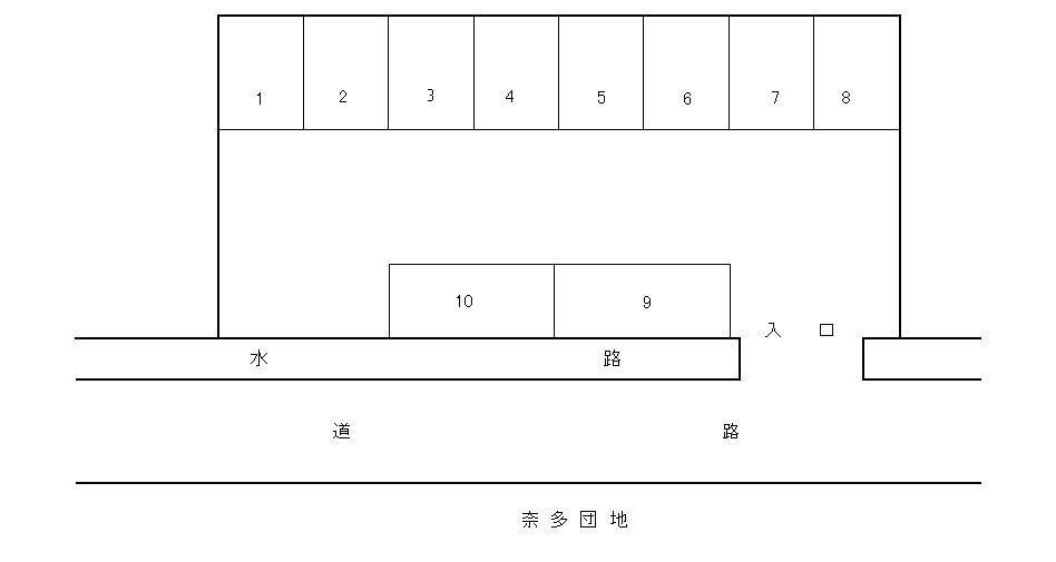 雁ノ巣Y・I 駐車場の駐車配置図