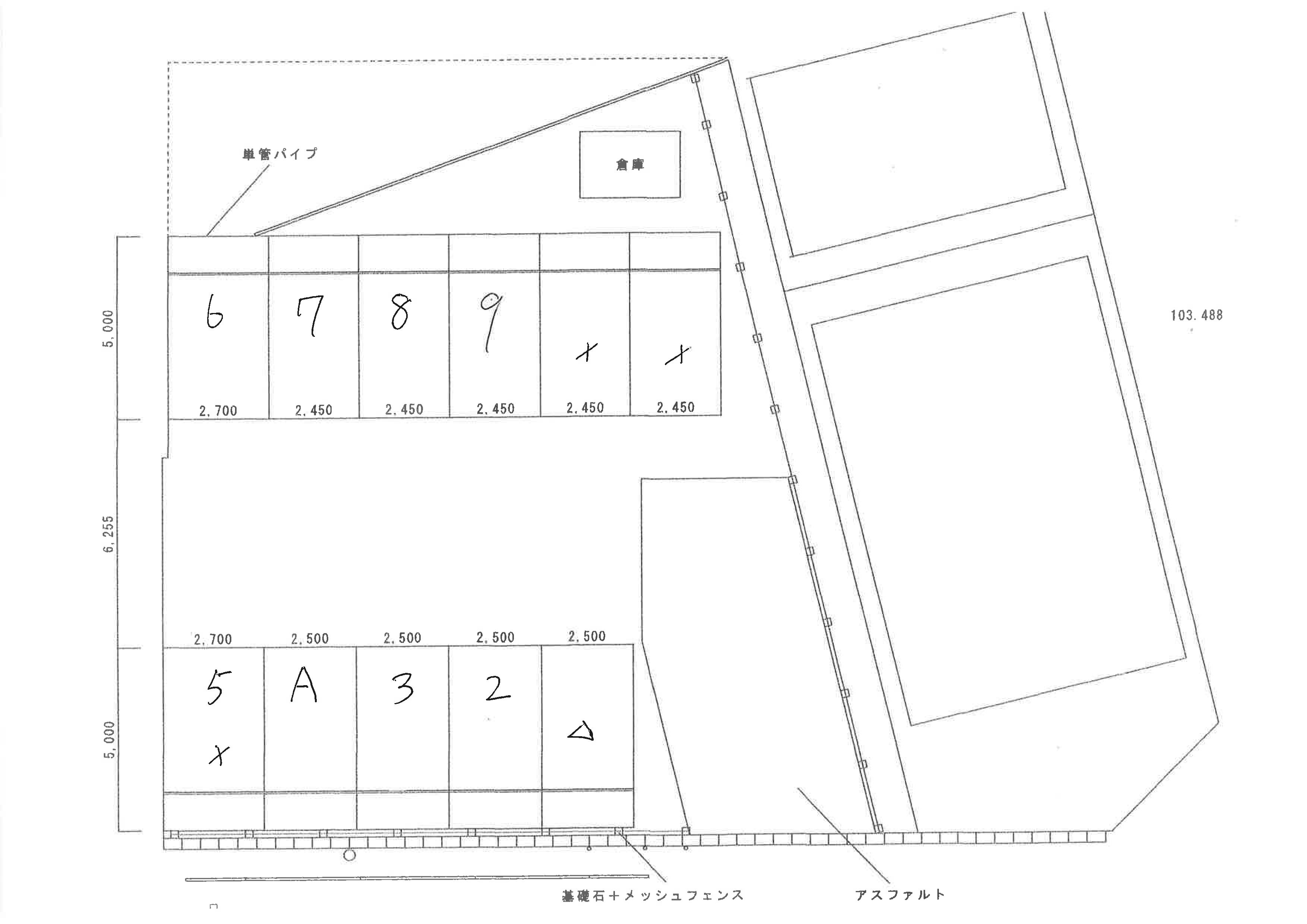 s-63の駐車配置図