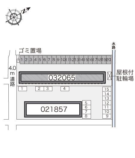 クプクプ　Ⅱ(32065)の駐車配置図