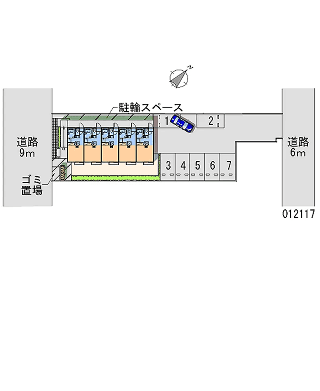 シャルマン(12117)の駐車配置図