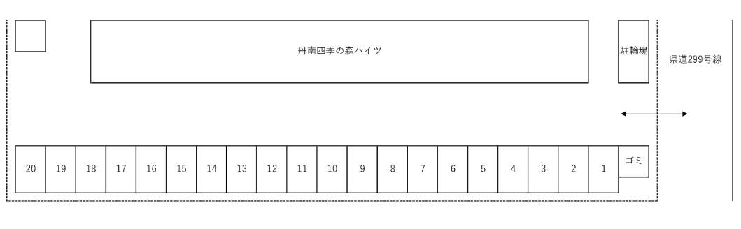 丹南四季の森ハイツの駐車配置図