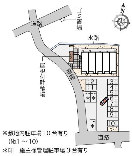 クレイノルミエールⅢ(57176)の駐車配置図