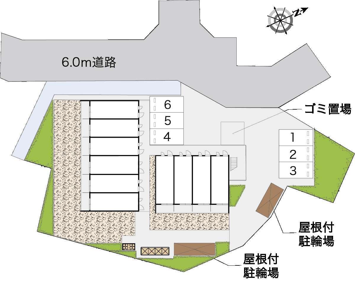 湯島(35174)の駐車配置図