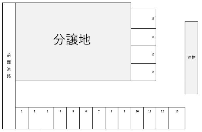 エイトくみのき駐車場の駐車配置図
