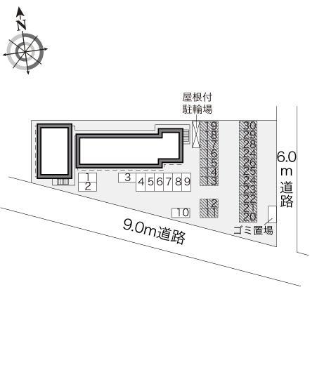 ＨＡＲＵ(24098)の駐車配置図