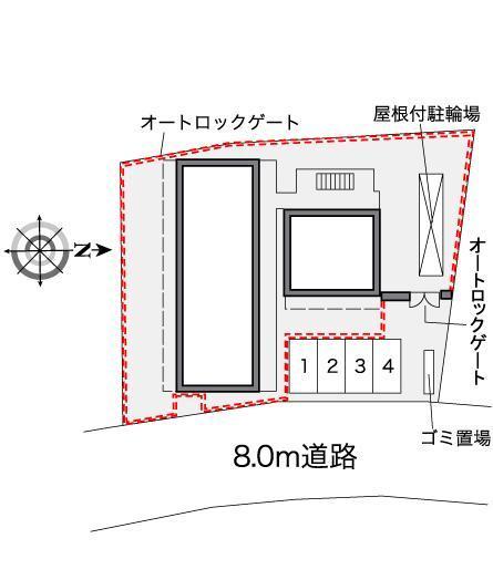 沼南７(39089)の駐車配置図