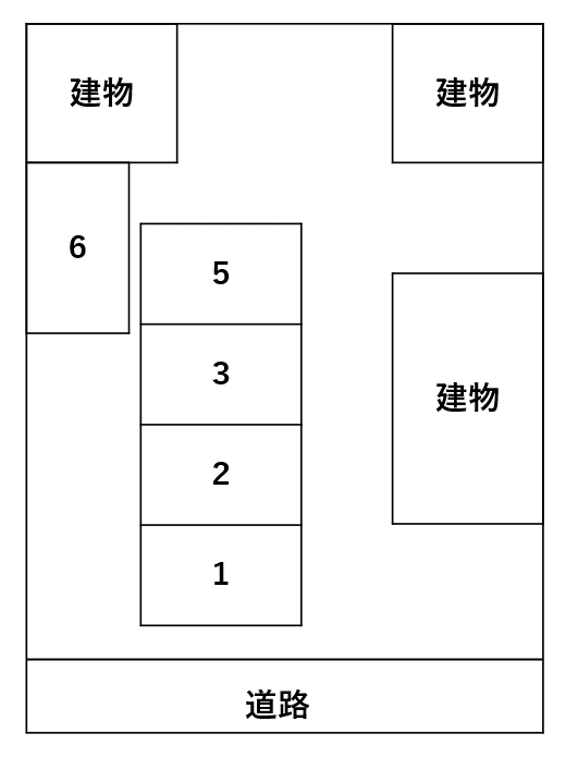 伊賀上駐車場の駐車配置図