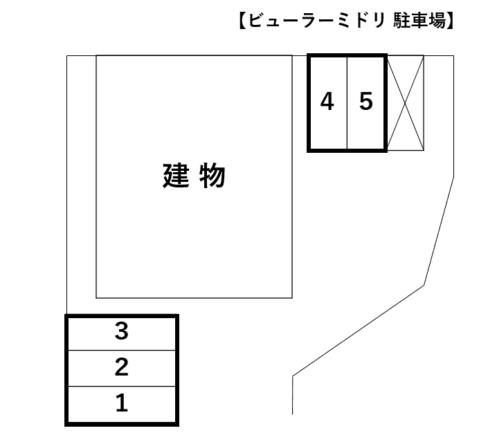 ビューラーミドリの駐車配置図