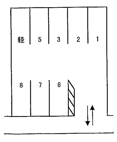 ﾊﾟｰｷﾝｸﾞ 鈴木の駐車配置図