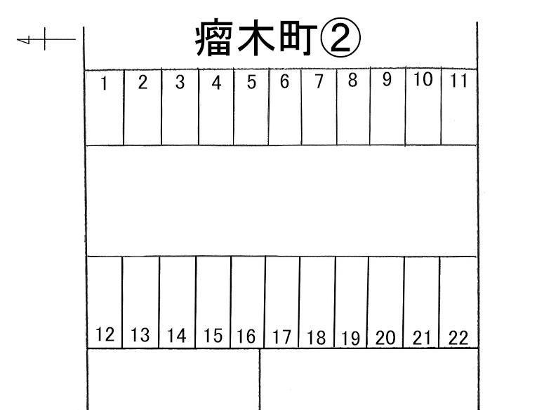 瘤木町②の駐車配置図