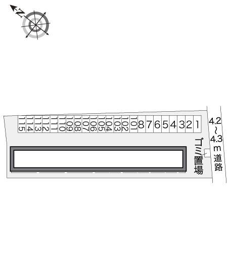 高木(14355)の駐車配置図