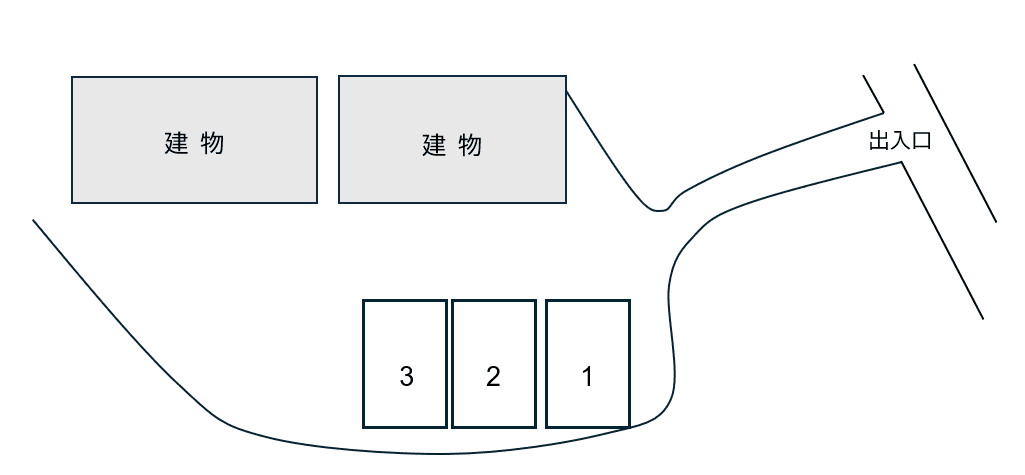 朱雀駐車場の駐車配置図