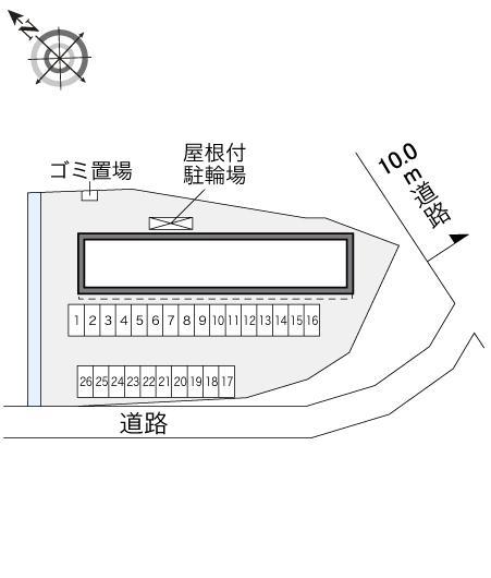 多治見陶彩(29660)の駐車配置図