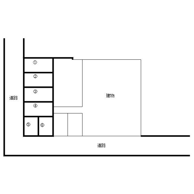 大貫駐車場の駐車配置図