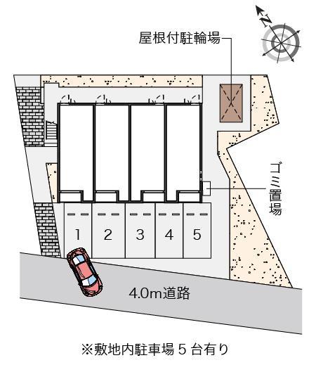 クレイノドルチェ緑ヶ丘(57702)の駐車配置図