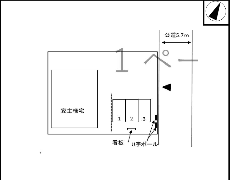 Greenパーキングの駐車配置図