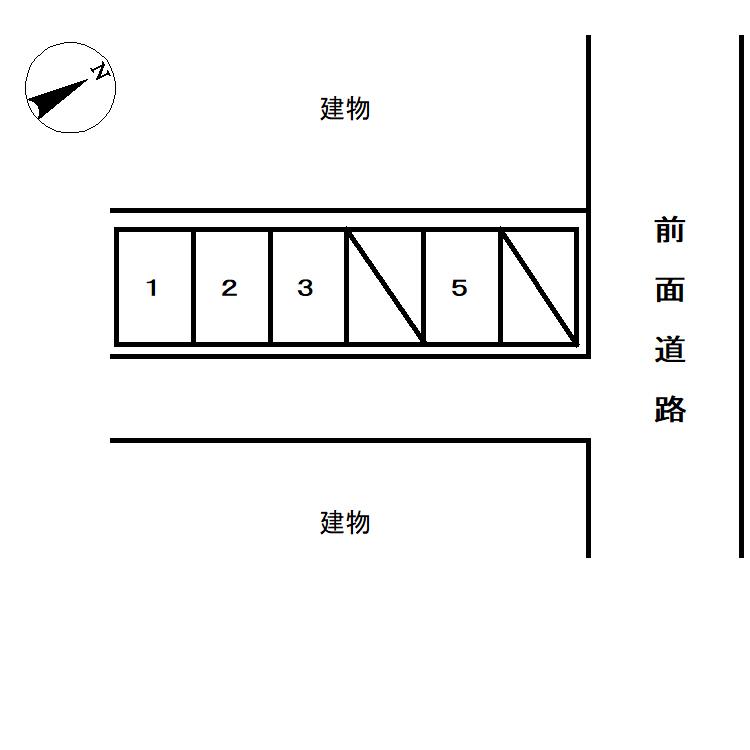本町一丁目駐車場の駐車配置図
