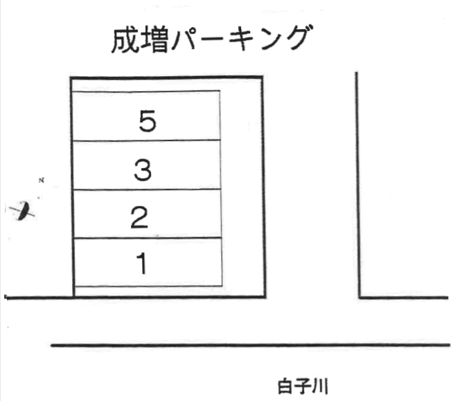成増パーキングの駐車配置図