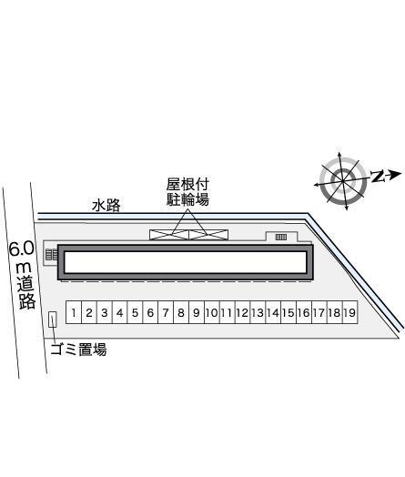 シャンテ(27067)の駐車配置図