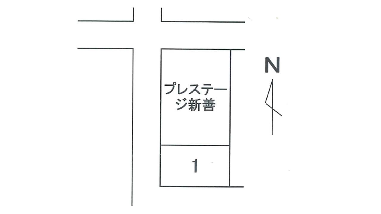 プレステージ新善敷地内駐車場の駐車配置図