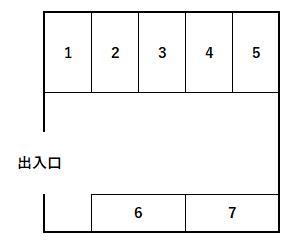 ジョイフル東鳴水岡田駐車場の駐車配置図