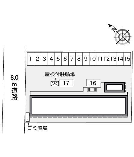 リバーパーク(37762)の駐車配置図