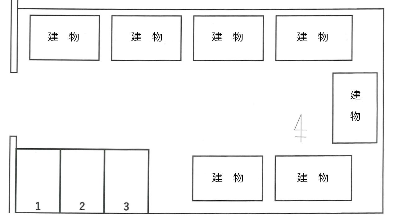 浜松市中央区篠ケ瀬町913駐車場の駐車配置図