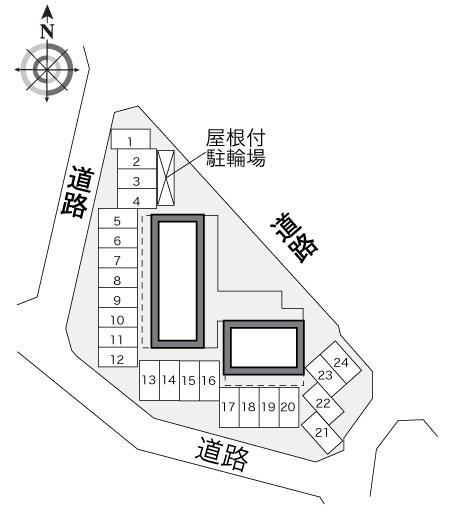 カナサラ(34970)の駐車配置図