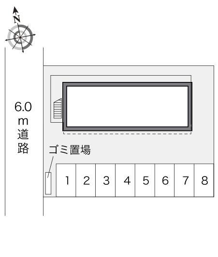 ハピネス(22923)の駐車配置図