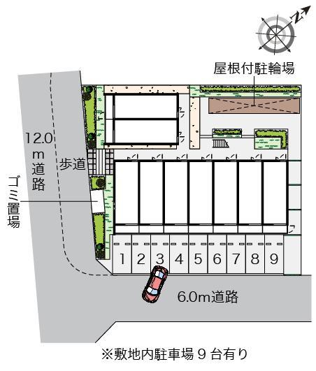 クレイノミオラコート(57453)の駐車配置図