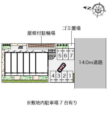 クレイノ八潮(57464)の駐車配置図