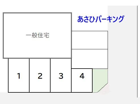 あさひパーキングの駐車配置図