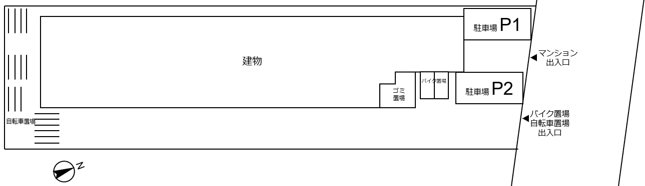 ブライズ清澄白河の駐車配置図