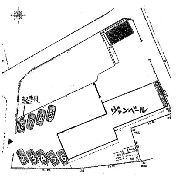 ヴァンベールの駐車配置図