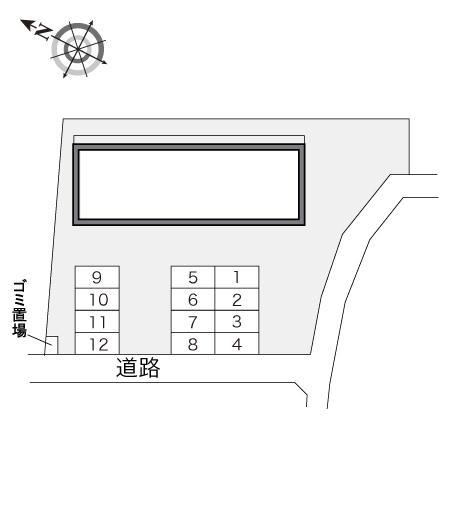 平川地(23134)の駐車配置図