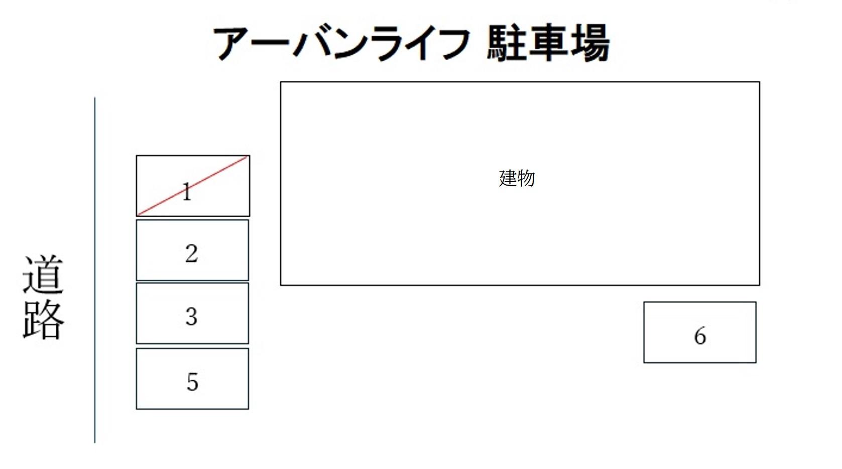 アーバンライフ 駐車場の駐車配置図
