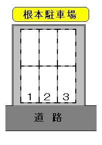 根本駐車場の駐車配置図
