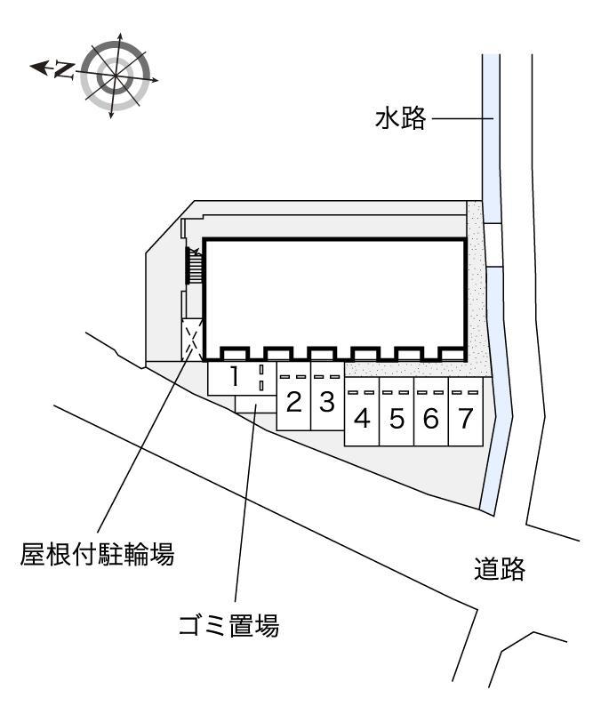 中土居(52845)の駐車配置図