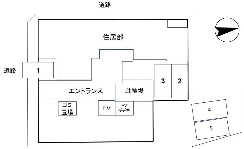 エクレール自由が丘の駐車配置図