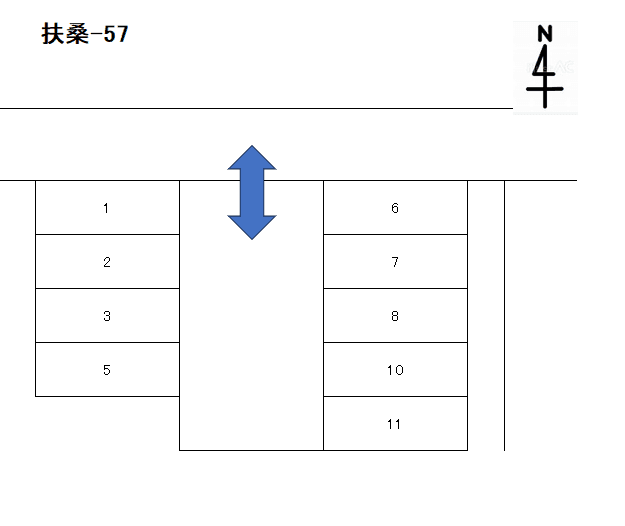 扶桑-57の駐車配置図