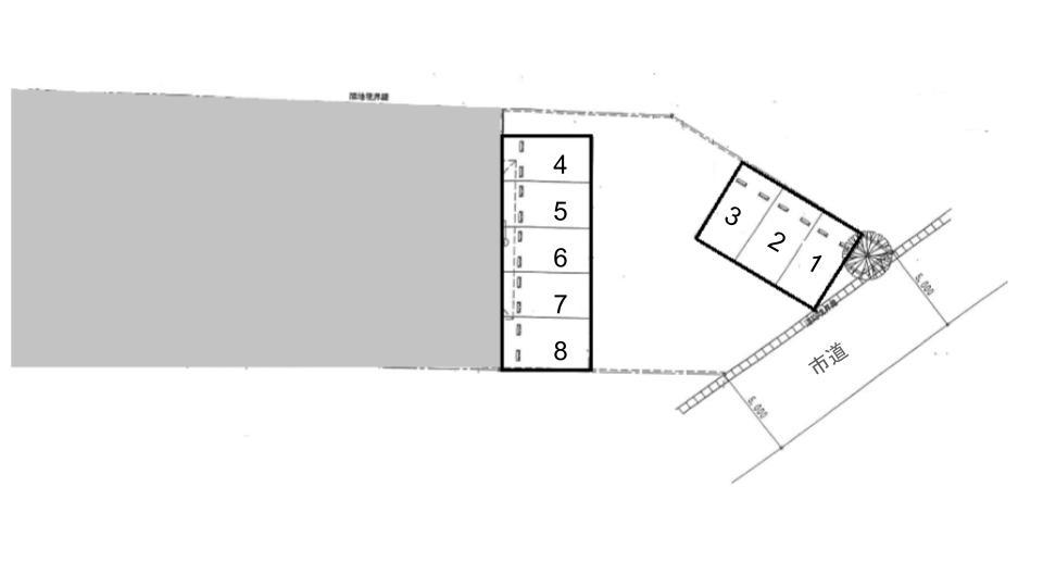 ファミール新天の駐車配置図